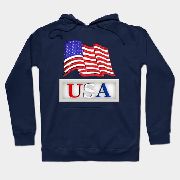 USA T-Shirts and More Hoodie by Moses77